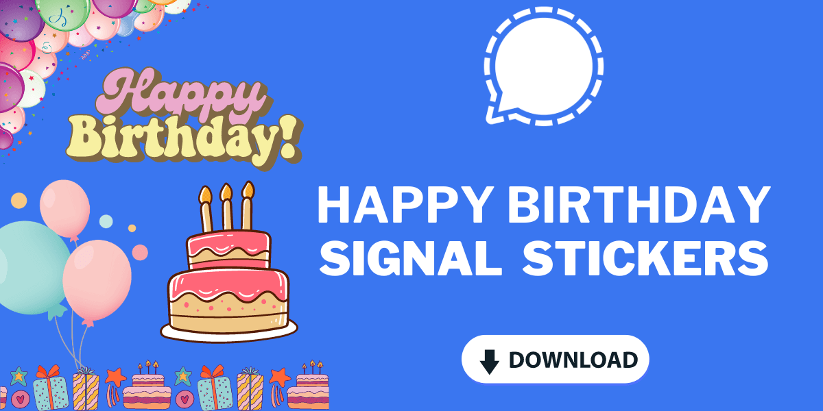 Happy Birthday Signal Stickers
