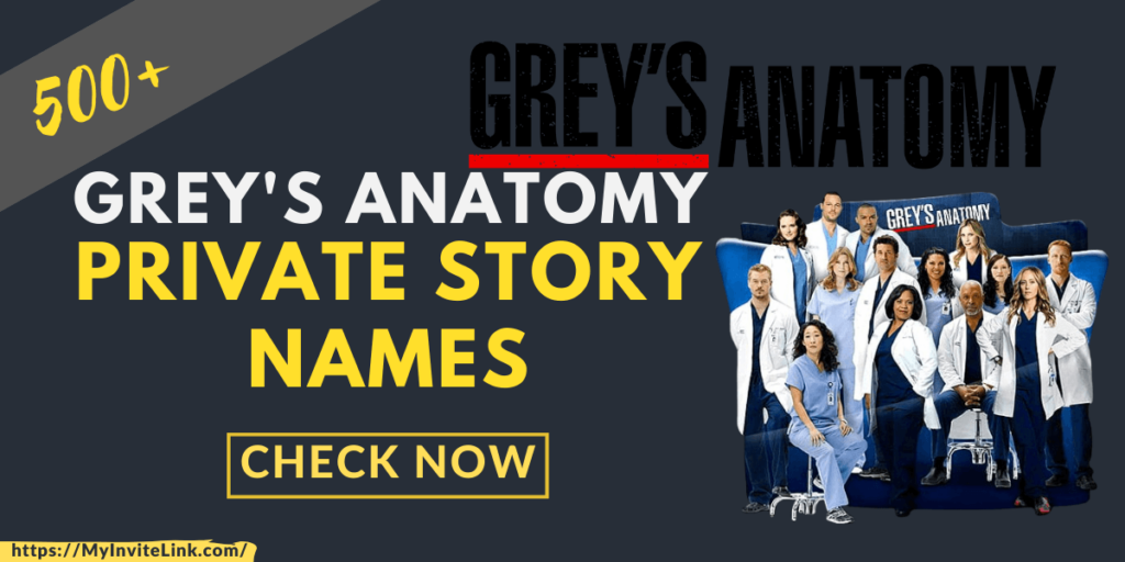 Grey's Anatomy Private Story Names