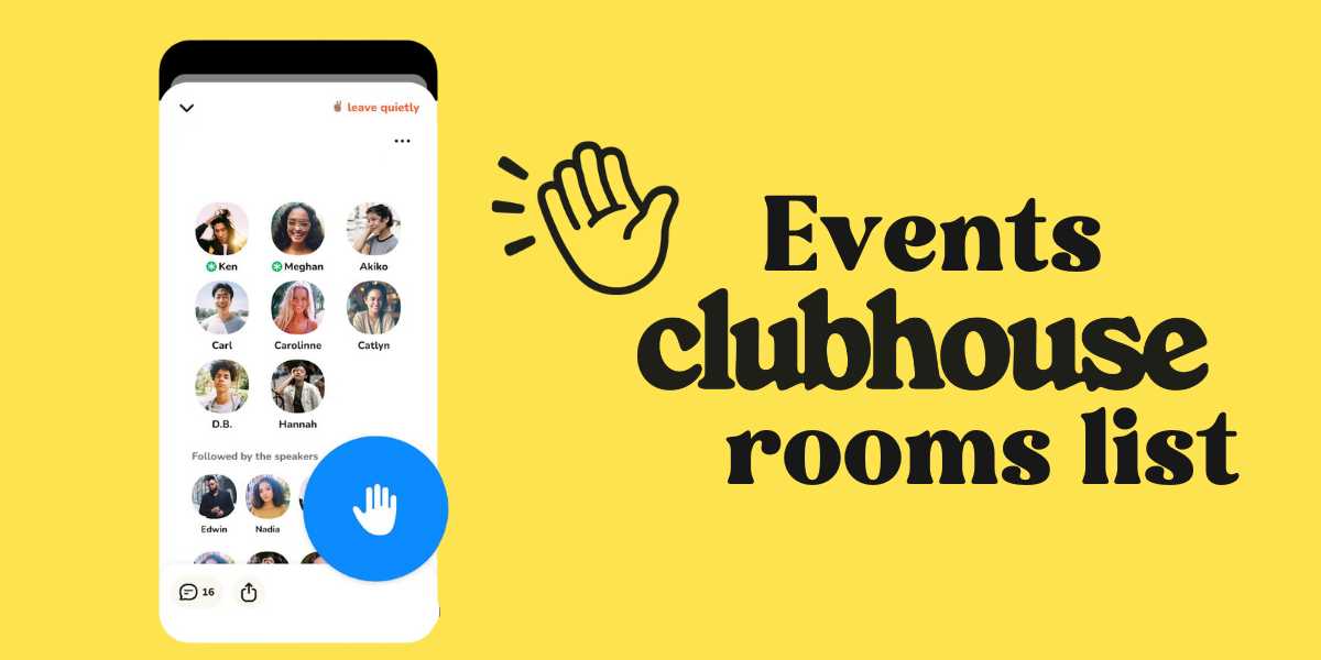 Events Clubhouse Rooms List