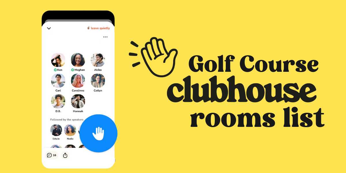 Golf Course Clubhouse Rooms List